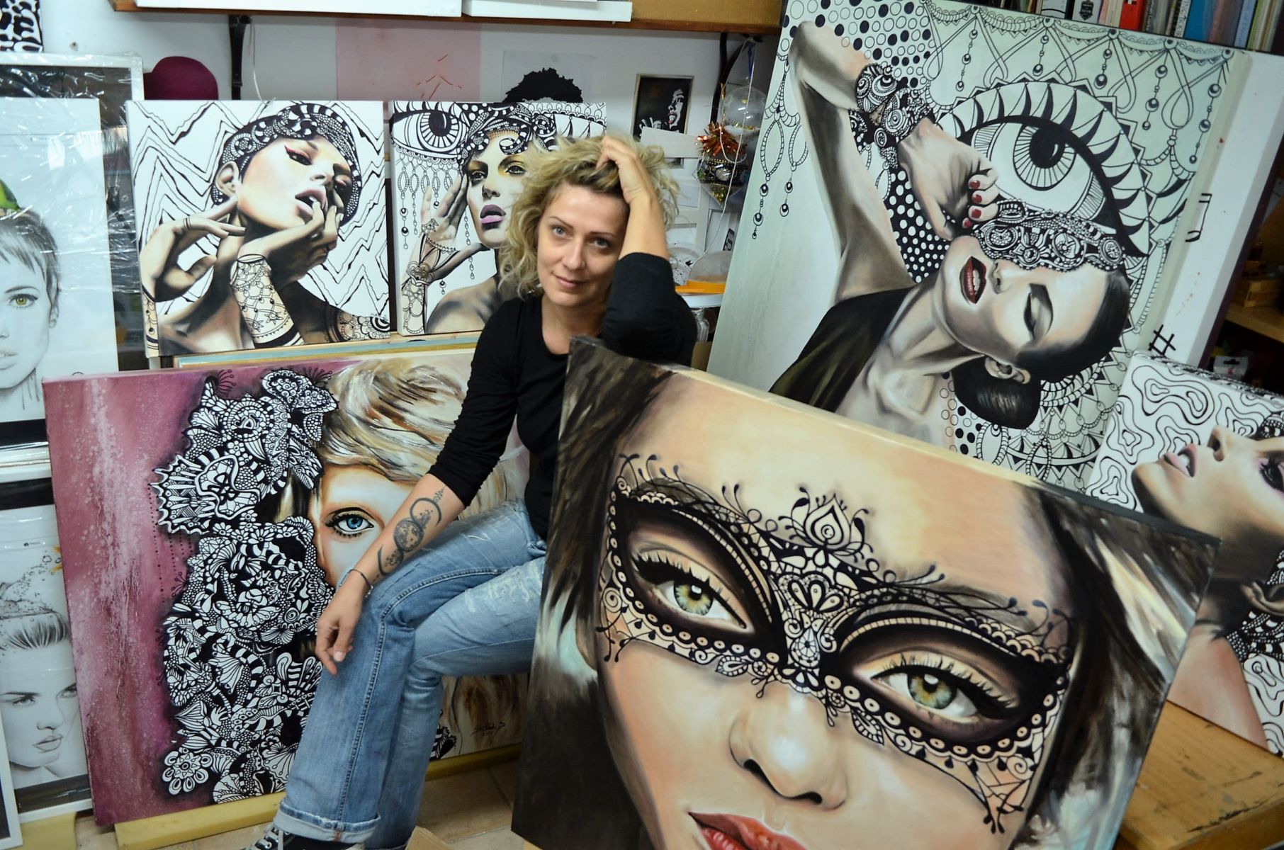 Stella Stylianou Art Exhibition for the ‘Wig Fund’